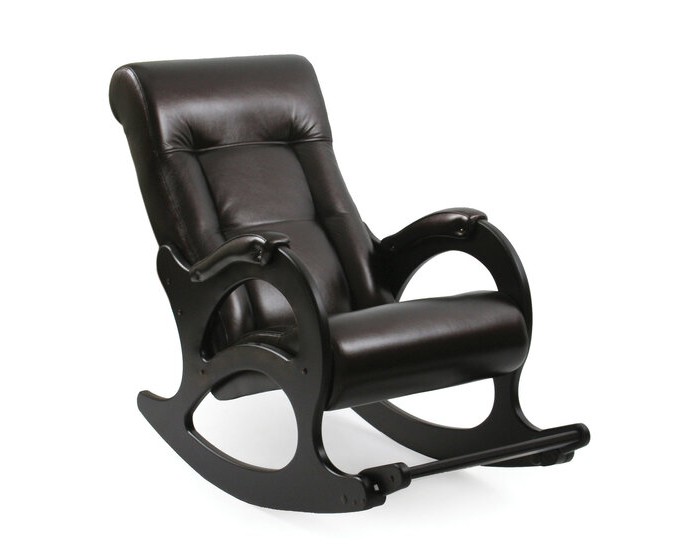Кресло для мамы Комфорт качалка Модель 44 без лозы Венге 064 - фото 1