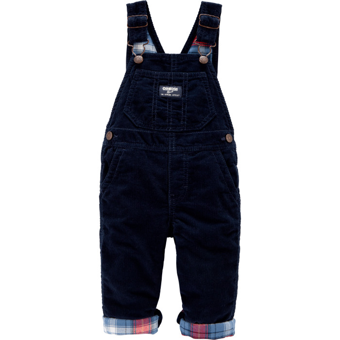 

OshKosh B'gosh Полукомбинезон для мальчика вельветовый с фланелевой подкладкой, Полукомбинезон для мальчика вельветовый с фланелевой подкладкой