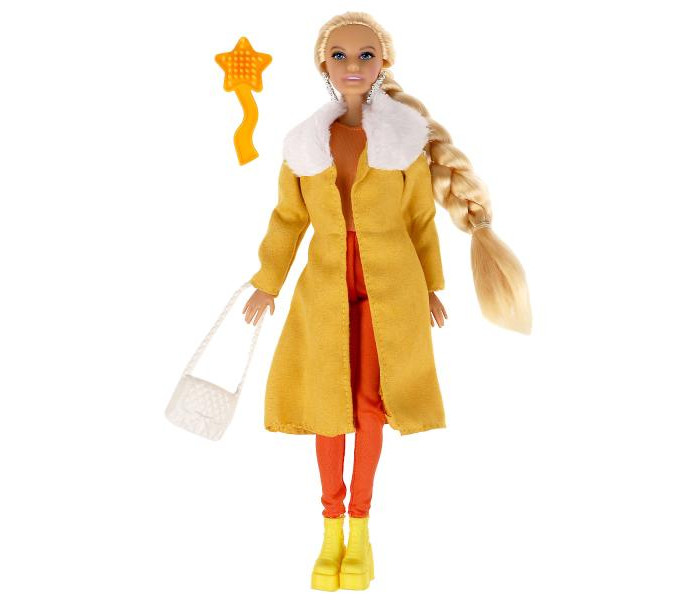 Карапуз Кукла София зима 29 см карапуз кукла софия в пальто с поясом и английским воротником