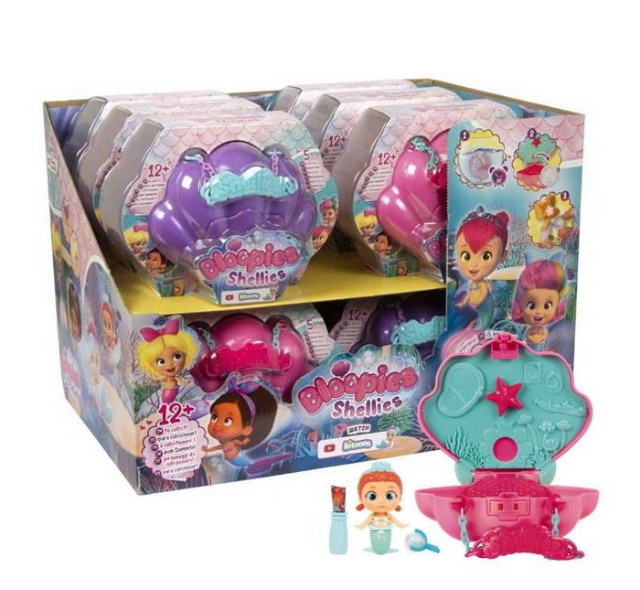 Куклы и одежда для кукол IMC toys Bloopies Shellies Русалочки в сумочках-ракушках игрушки для ванны imc toys bloopies кукла для купания флоуи