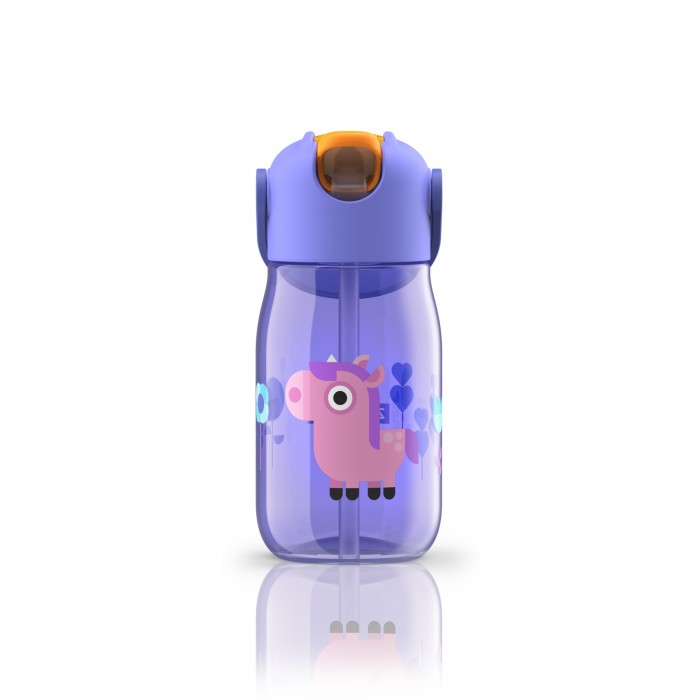 Zoku Бутылка с силиконовой соломинкой 415 мл