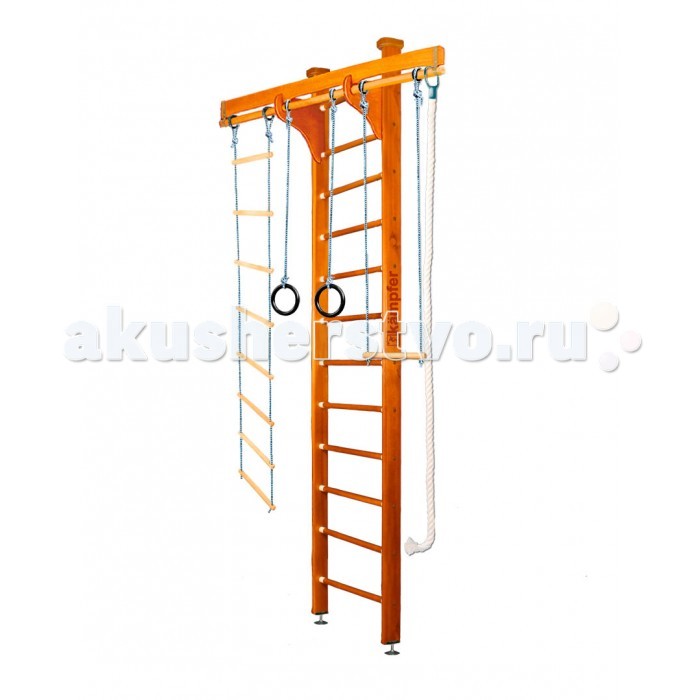 Шведские стенки Kampfer Шведская стенка Wooden Ladder Ceiling 3 м цена и фото