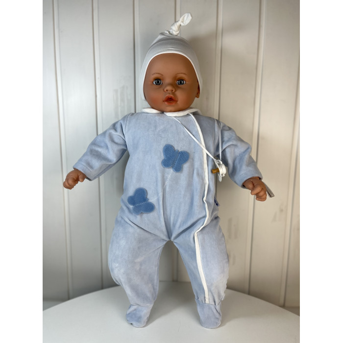 Куклы и одежда для кукол Lamagik S.L. Пупс Бобо в голубой пижаме мальчик 65 см фотографии