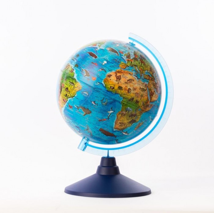 Globen Глобус Зоогеографический детский 21 см с подсветкой