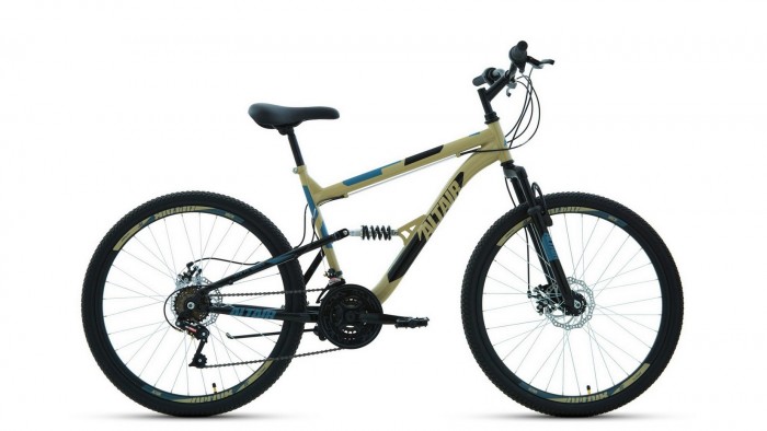 цена Двухколесные велосипеды Altair MTB FS 26 2.0 disc рост 18 2021 RBKT1F16E017