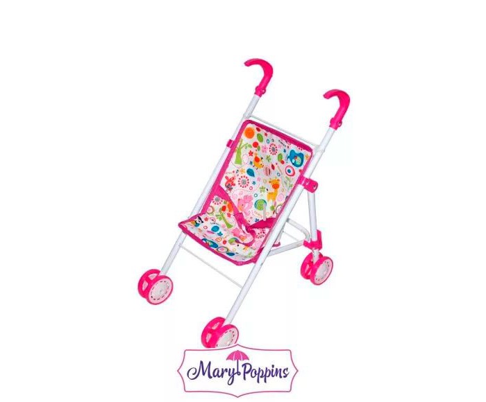 Коляска для куклы Mary Poppins Фантазия складная 67325 коляска mary poppins люлька фантазия с корзиной