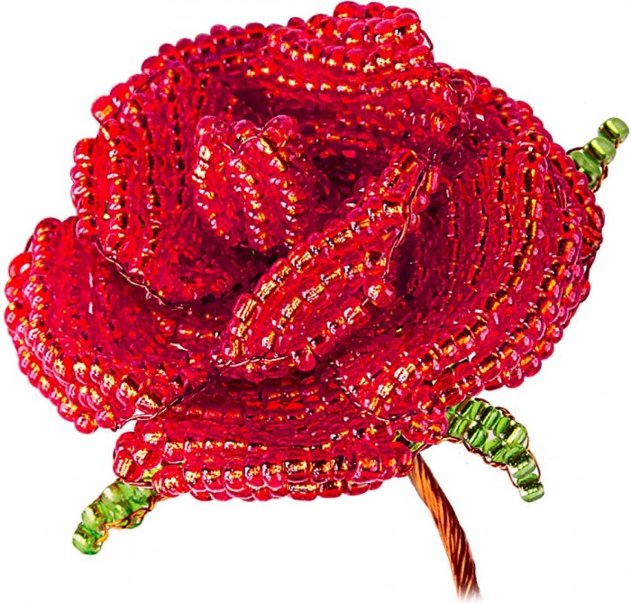 Цветы из бисера Алая роза Клеvер — купить в Москве в интернет-магазинеАкушерство.ру
