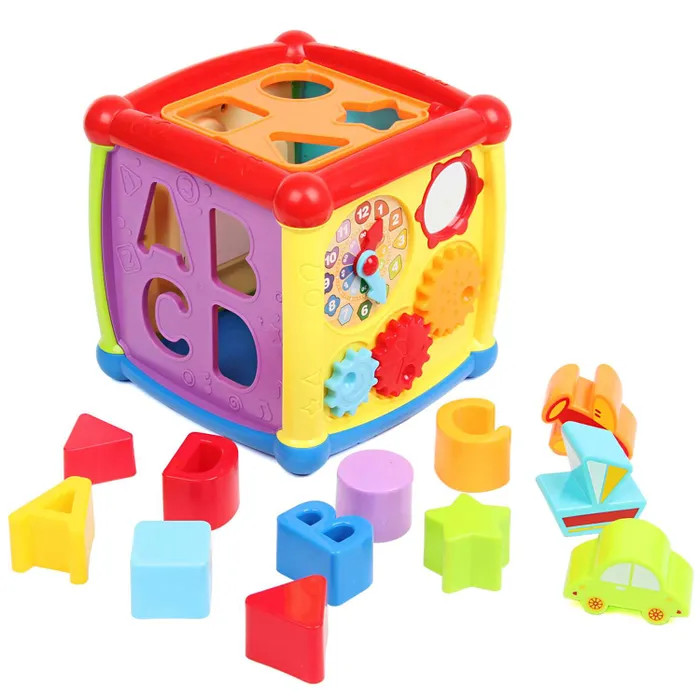 Развивающая игрушка Ути Пути Кубики-сортеры Веселый куб развивающая игрушка chicco кубики монтессори