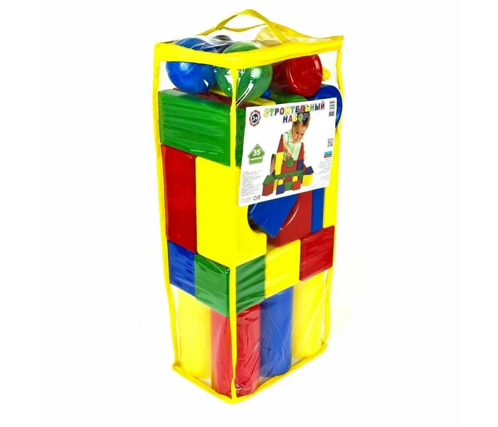 Развивающие игрушки Десятое королевство Набор строительный (35 элементов) набор строительных кубиков десятое королевство 9 элементов