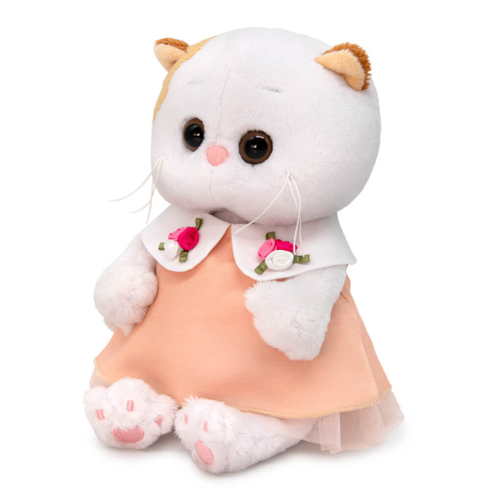 Мягкая игрушка Budi Basa МЛи-Ли Baby в персиковом платье 20 см