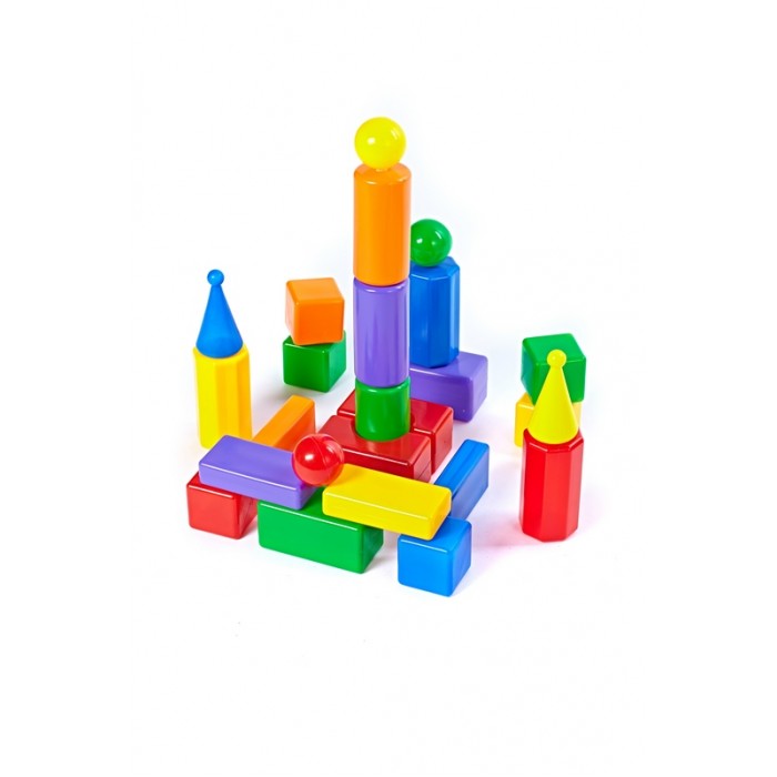 Развивающая игрушка СВСД Строительный набор Стена-2 25 элементов 5246/СД - фото 1