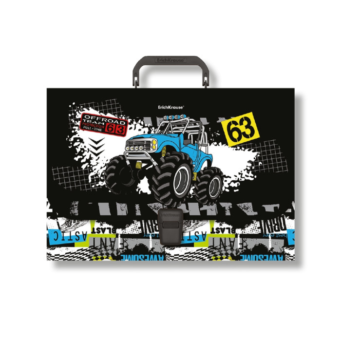 

ErichKrause Портфель пластиковый Track Car A4, Портфель пластиковый Track Car A4