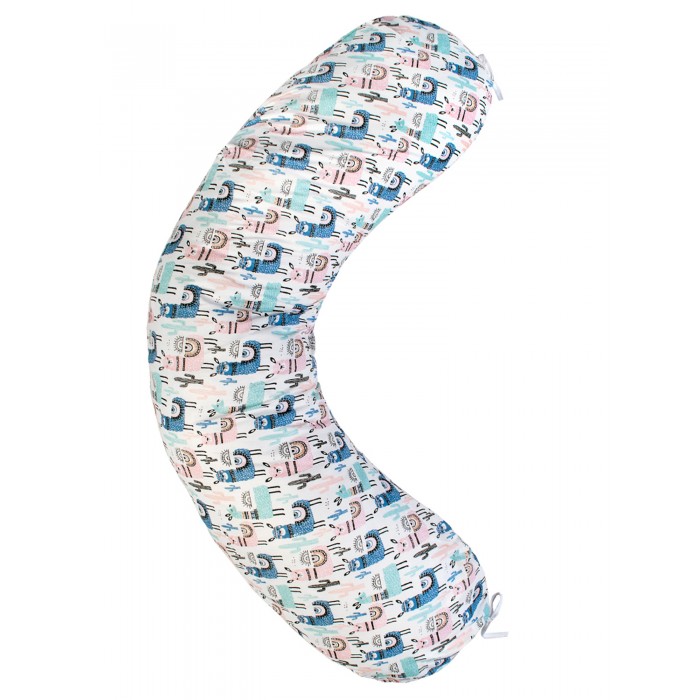 AmaroBaby Наволочка к подушке для беременных Ламы 170х25 см smart textile наволочка к подушке для беременных бумеранг бязь