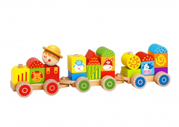 

Деревянная игрушка Tooky Toy Поезд Ферма, Поезд Ферма
