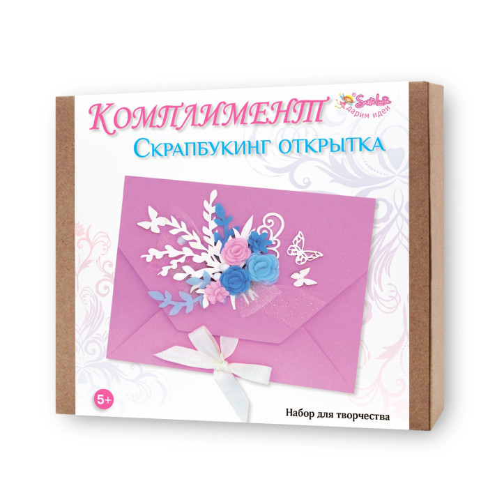 

Санта Лючия Скрапбукинг Открытка Комплимент, Скрапбукинг Открытка Комплимент