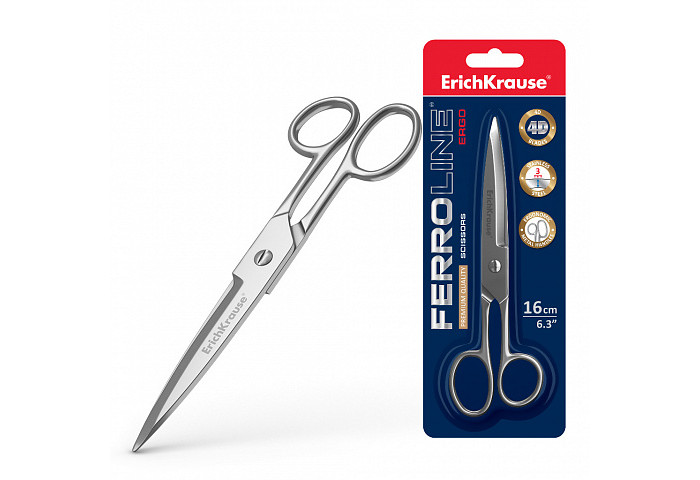 

ErichKrause Ножницы Ferro 16 см, Ножницы Ferro 16 см