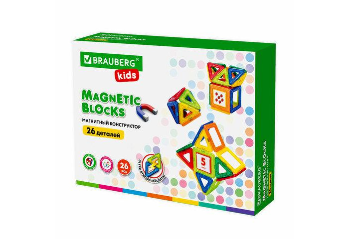 

Конструктор Brauberg магнитный Magnetic Blocks-26 (26 деталей), магнитный Magnetic Blocks-26 (26 деталей)