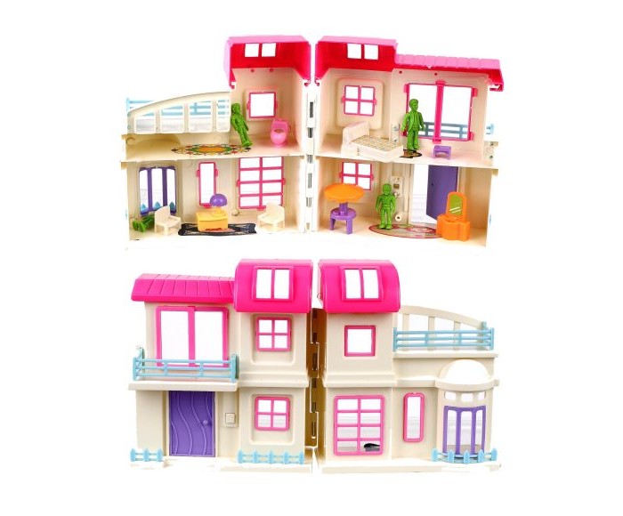 Кукольные домики и мебель Наша Игрушка Дом складной (11 предметов) кукольные домики и мебель наша игрушка набор деревянной мебели гостиная 9 предметов