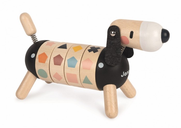 Развивающая игрушка Janod Развивающая игрушка Собачка Учу цвета и формы