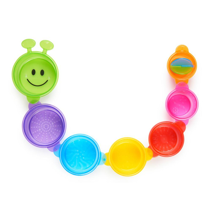 Munchkin Игрушка для ванной Пирамидка-Гусеница развивающая игрушка для малышей музыкальная jialegu toys гусеница 855 64a