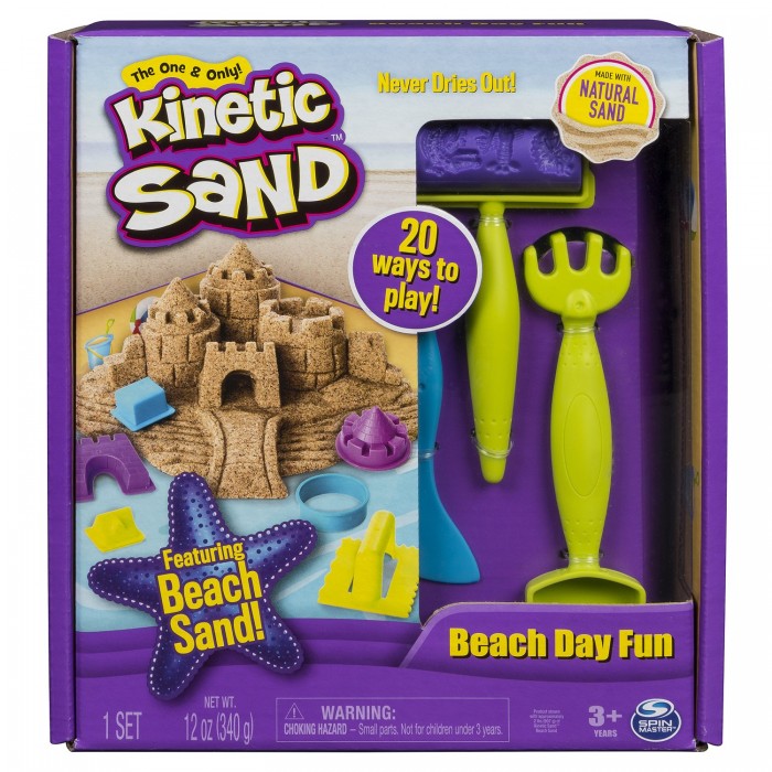 Kinetic Sand Кинетический песок набор для лепки Веселая пляжная игра 6037424