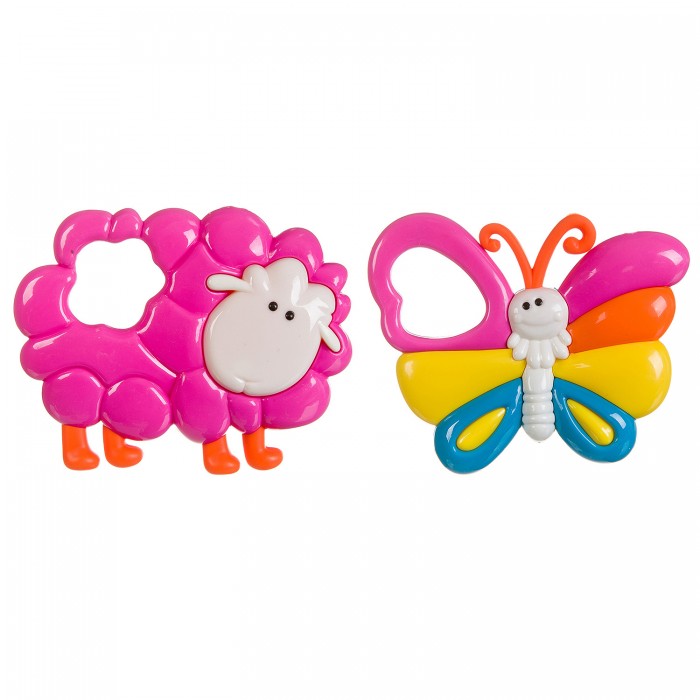Погремушки Bondibon Бабочка и Овечка развивающие игрушки bondibon овечка с будкой