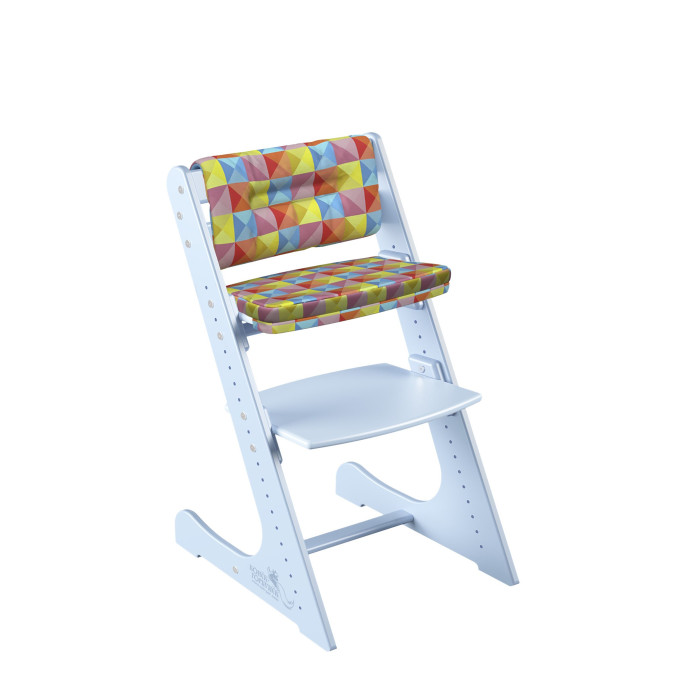 

Стульчик для кормления Конёк Горбунёк растущий и подушки Комфорт Небесный, растущий и подушки Комфорт Небесный