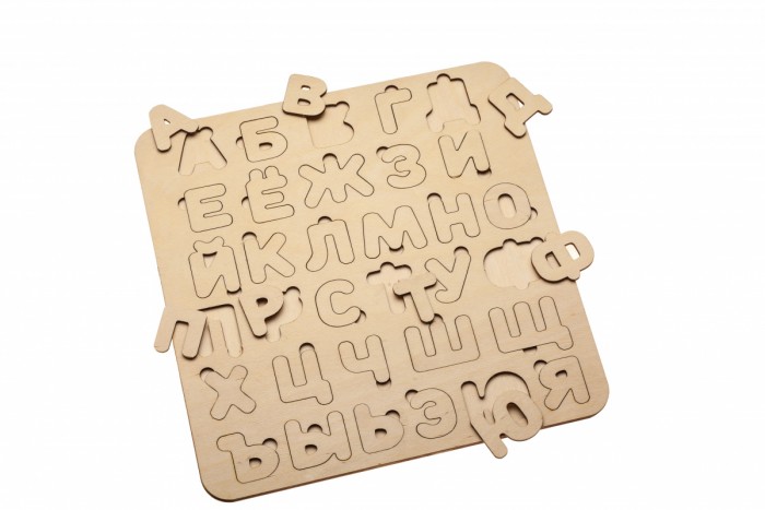 фото Деревянная игрушка bradex рамка-вкладыш азбука