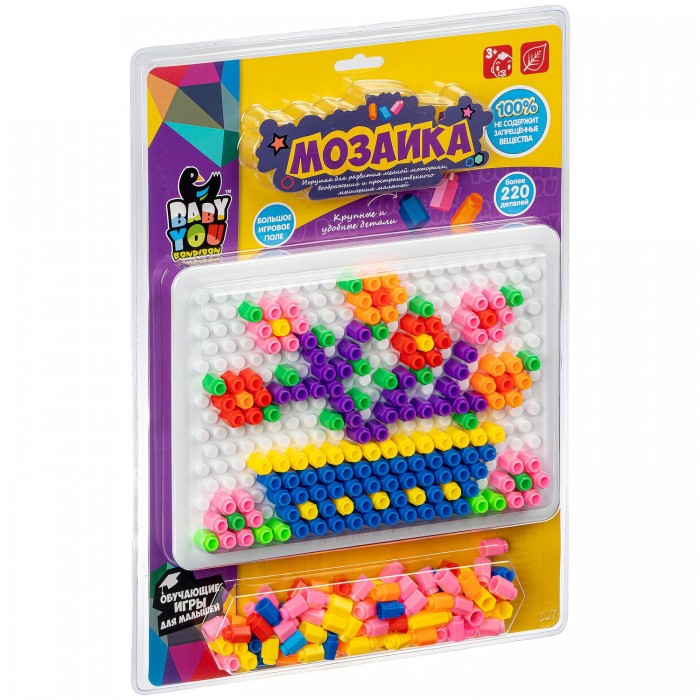 

Bondibon Мозаика для малышей (230 деталей), Мозаика для малышей (230 деталей)