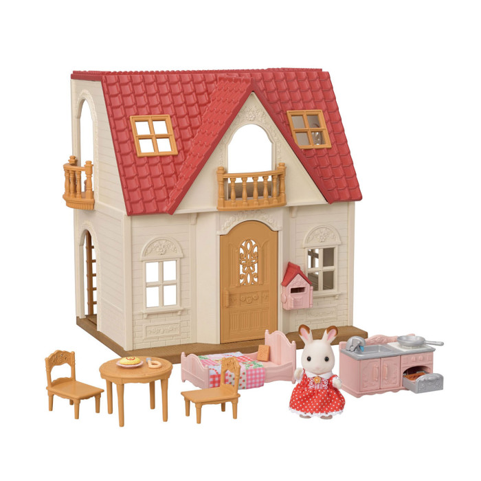 Кукольные домики и мебель Sylvanian Families Уютный коттедж с красной крышей