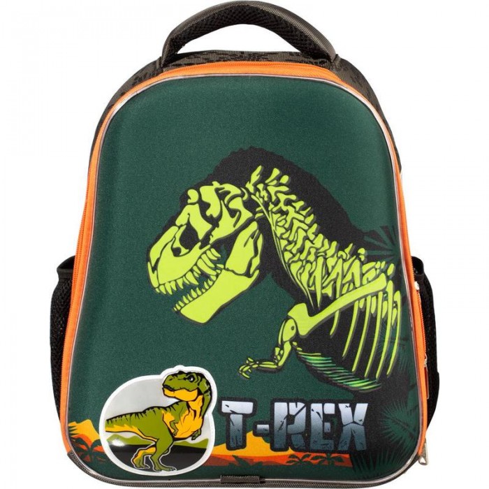 №1 School Ранец Basic T-Rex (светящийся кант)  905761