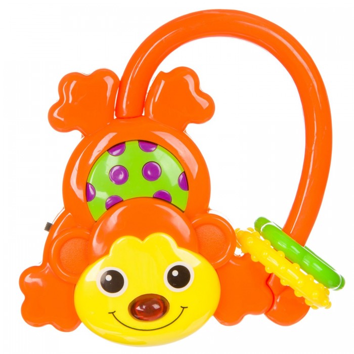 игрушка развивающая погремушка обезьянка bondibon Погремушки Bondibon Игрушка музыкальная Обезьянка