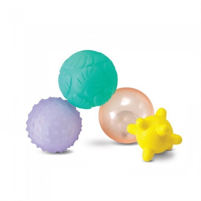 мячики и прыгуны сималенд мячи каучук поиграй со мной 4 см 9 шт Мячики и прыгуны Infantino Сенсорные мячики со светом и звуком
