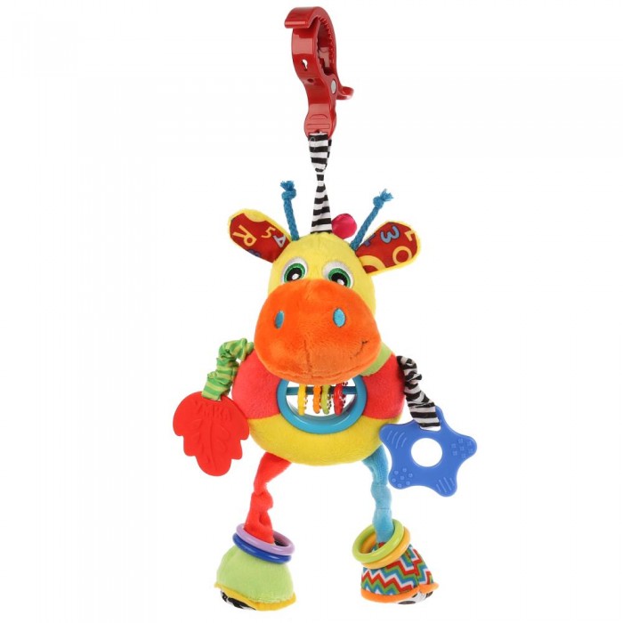 Подвесные игрушки Умка с клипсой Весёлый жирафик подвеска умка поросенок с клипсой