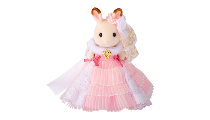 Sylvanian Families Шоколадная крольчонок в роскошном платье неваляшка peppa pig крольчонок ребекка