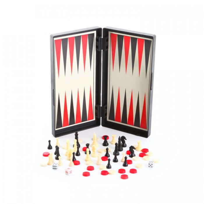 Настольные игры Bondibon Удачная партия 3 в 1 20 см: Нарды, Шашки, Шахматы шахматы нарды шашки резные королевские