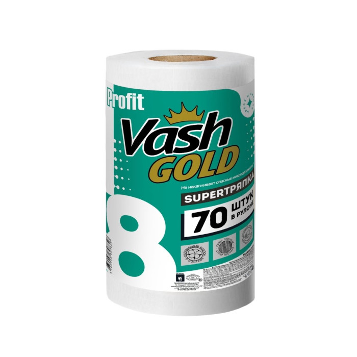 

Vash Gold Супер тряпка тисненная 70 листов, Супер тряпка тисненная 70 листов