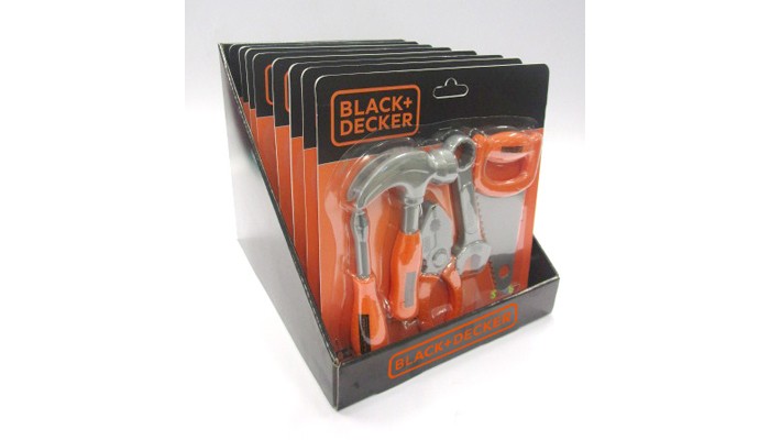 Ролевые игры Smoby Детский набор инструментов Black&Decker набор посуды smoby easy biscuits factory 312109 разноцветный