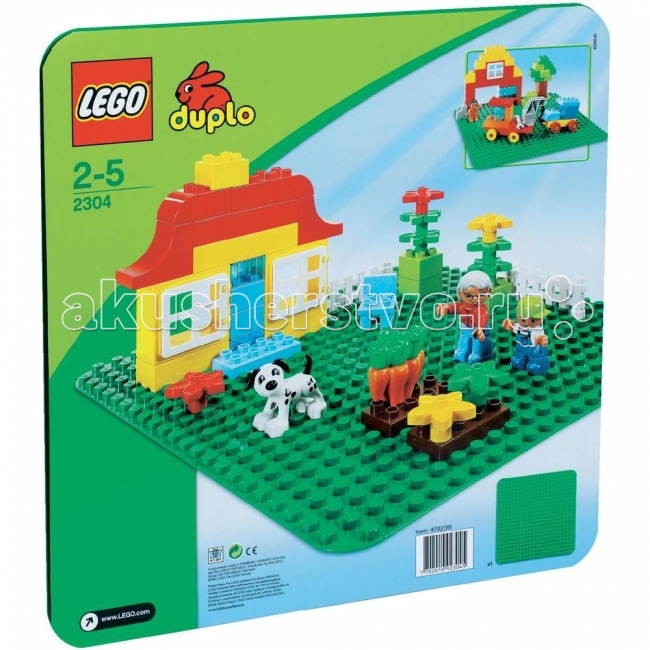 

Конструктор Lego Duplo 2304 Лего Дупло Строительная пластина 38х38, Duplo 2304 Лего Дупло Строительная пластина 38х38
