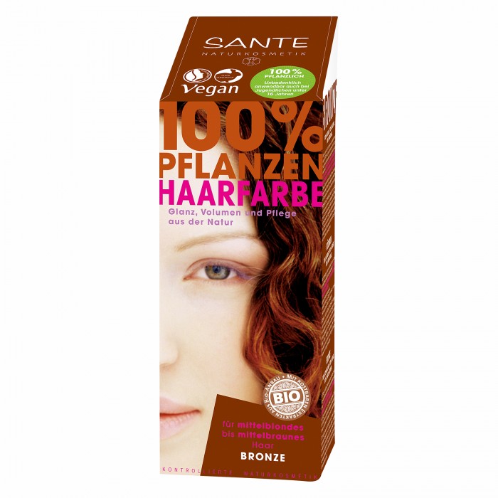фото Sante растительная краска для волос бронза 100 г