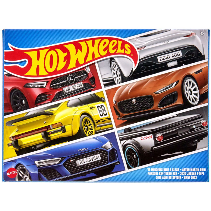 Hot Wheels Набор из 6 игрушечных машинок HLK51 the wheels of chance