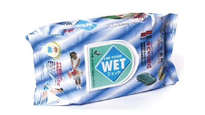 фото Soft99 салфетки влажные универсальные wet tissue 80 шт.