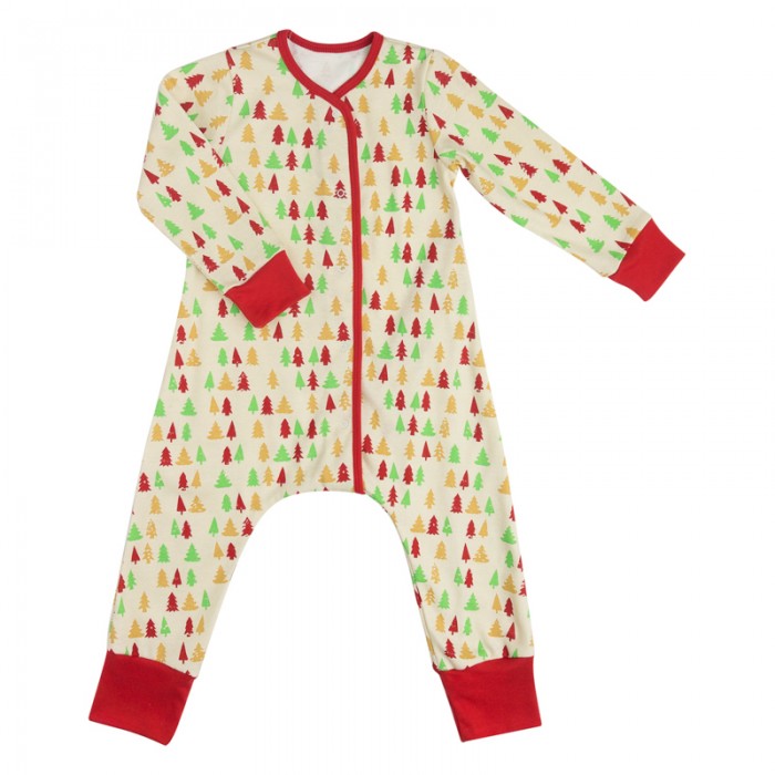 Домашняя одежда Bambinizon Пижама-комбинезон на кнопках Елочки цена и фото