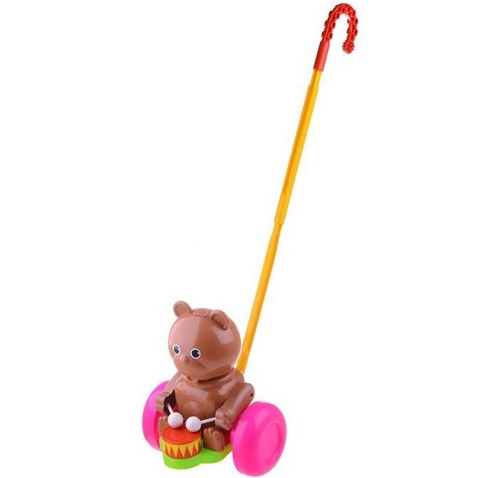 Каталка-игрушка Форма Мишка-барабанщик в сетке