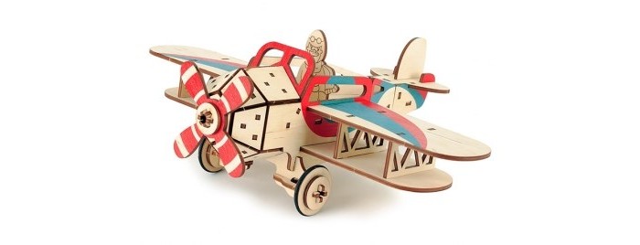 фото Деревянная игрушка woody самолет крутой вираж