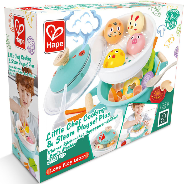 Hape Игровой набор для детей Маленький повар вкусно малышам учимся готовить для приверед 55 рецептов для детей от 1 года