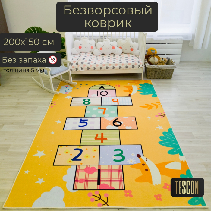 Игровой коврик TESCON  Безворсовый войлочный детский коврик 