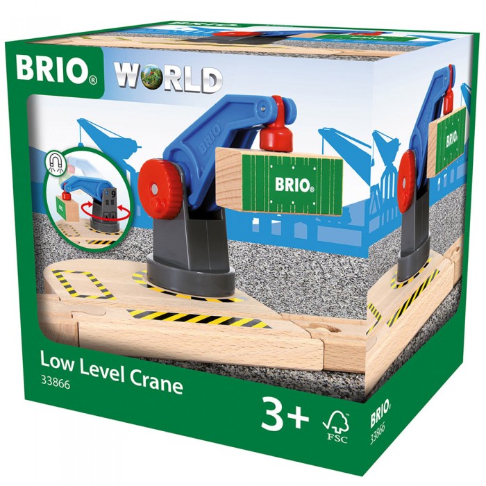 фото Brio игровой набор вращающийся подъемный кран на магните с грузом