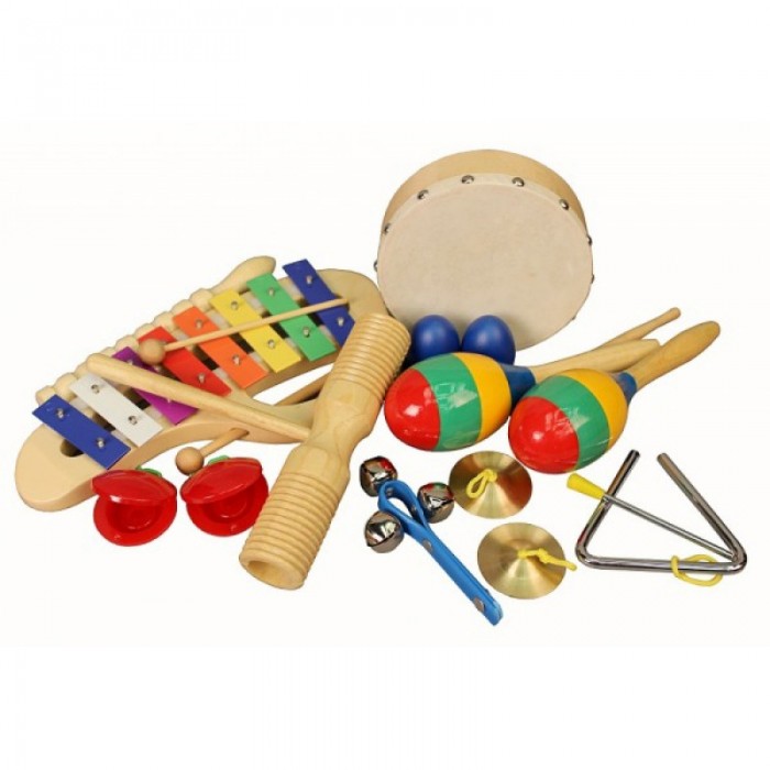 Музыкальный инструмент Flight Набор перкуссии (10 предметов) uviton набор детской посуды тарелочки поильник столовые приборы