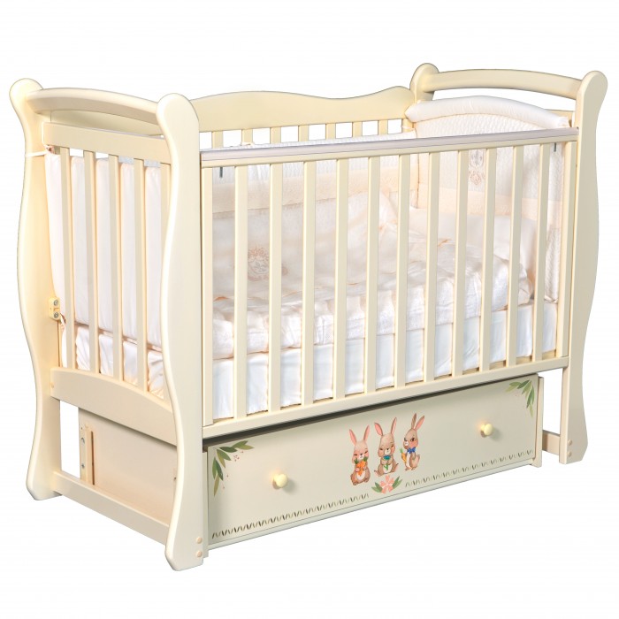 

Детская кроватка ByTwinz Camellia Зайки, Camellia Зайки